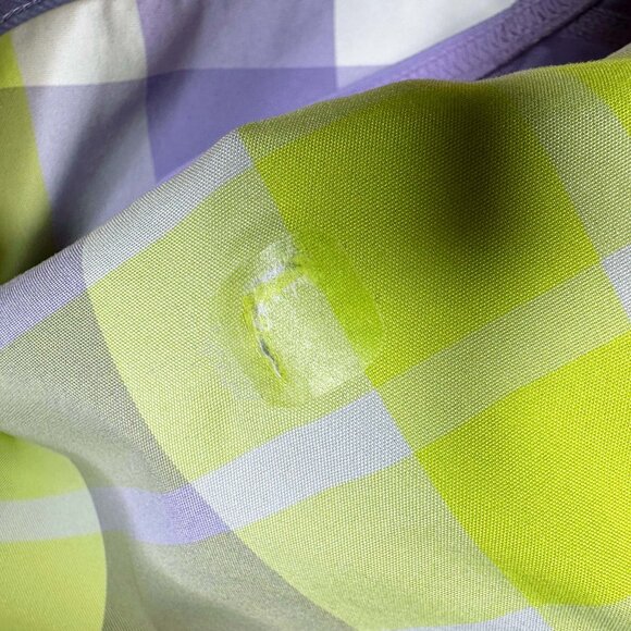Lululemon Run Speed Short Plaid Pattern Sz6 DEFECT - Picture 15 of 16